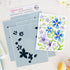 Pinkfresh Studio - Stencils - Wildflower Notes-ScrapbookPal