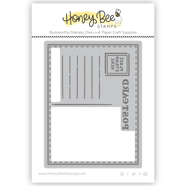 Honey Bee Stamps - Honey Cuts - Mini Postcard