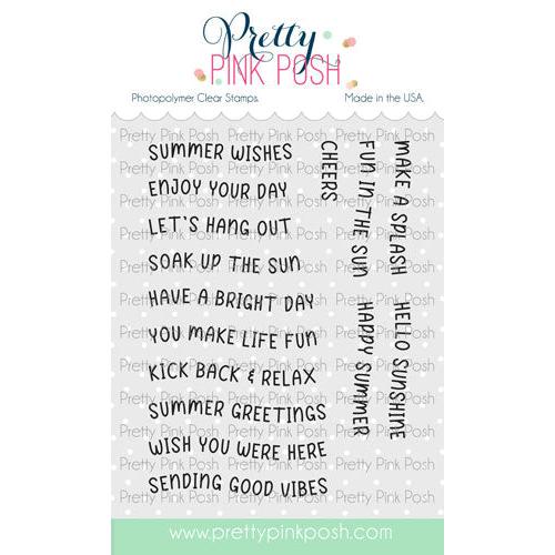 Pretty Pink Posh - Clear Stamps - Summer Banner Greetings-ScrapbookPal