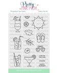 Pretty Pink Posh - Clear Stamps - Summer Sips-ScrapbookPal
