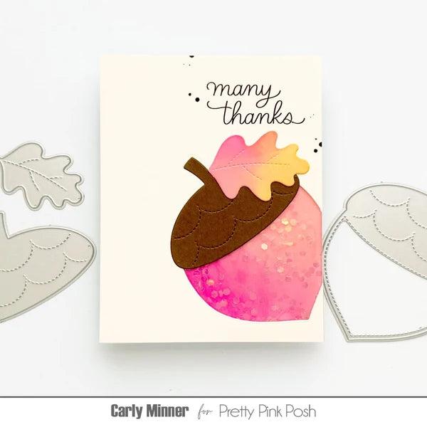Pretty Pink Posh - Dies - Acorn Shaker Die-ScrapbookPal