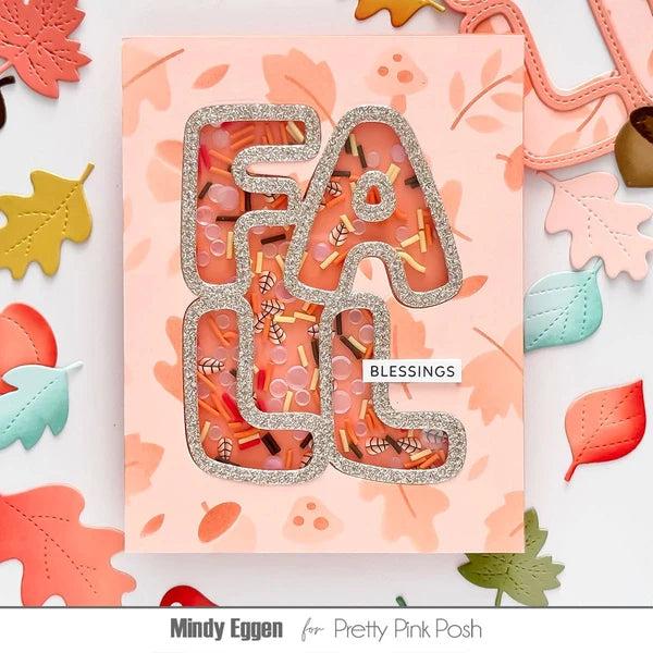 Pretty Pink Posh - Dies - Fall Word Shaker-ScrapbookPal