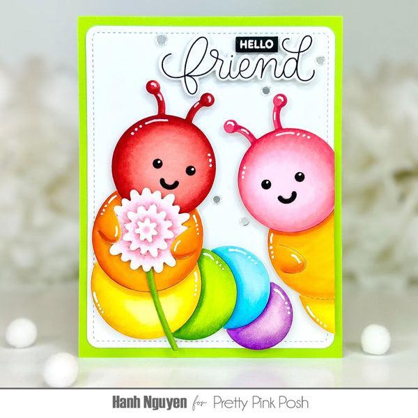 Pretty Pink Posh - Clear Stamps - Hello Friend-ScrapbookPal