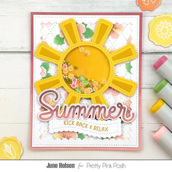 Pretty Pink Posh - Dies - Sun Shaker-ScrapbookPal