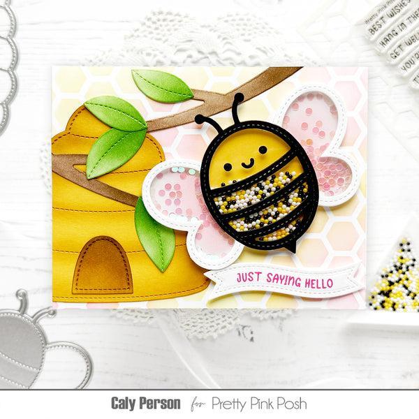 Pretty Pink Posh - Shaker Beads - Bee Happy-ScrapbookPal
