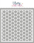 Pretty Pink Posh - Stencils - Honeycomb-ScrapbookPal