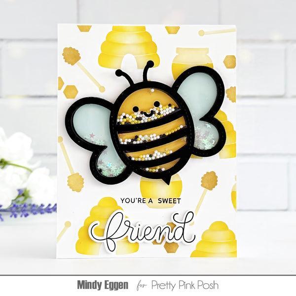 Pretty Pink Posh - Stencils - Layered Bee Additions-ScrapbookPal