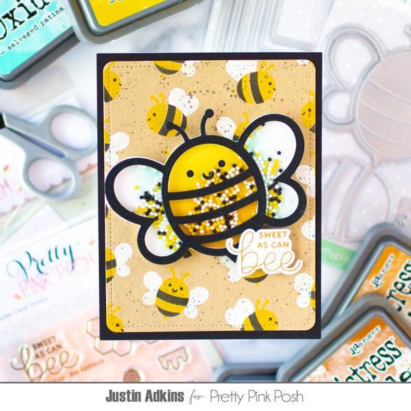 Pretty Pink Posh - Stencils - Layered Bees-ScrapbookPal