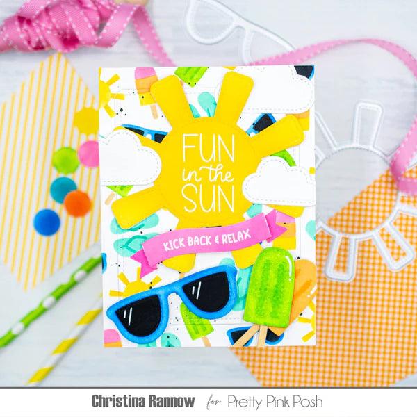 Pretty Pink Posh - Stencils - Layered Summer Fun-ScrapbookPal