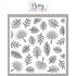 Pretty Pink Posh - Stencils - Layered Tropical Leaves-ScrapbookPal