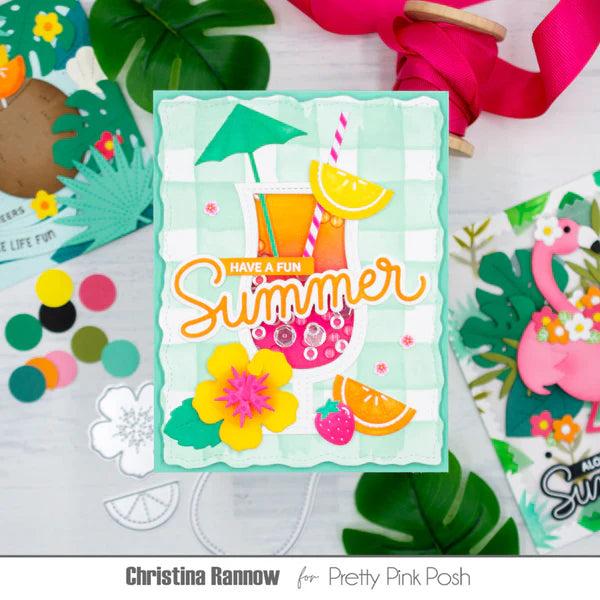 Pretty Pink Posh - Stencils - Watercolor Strips w/ Masks-ScrapbookPal