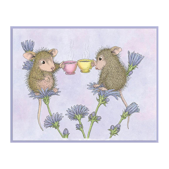Spellbinders - House-Mouse Spring Collection - Cling Stamps - Tea for Two
