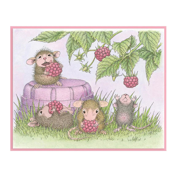 Spellbinders - House-Mouse Spring Collection - Cling Stamps - Berry Good
