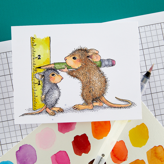 Spellbinders - House-Mouse Designs Everyday Collection - Cling Stamps - This Tall
