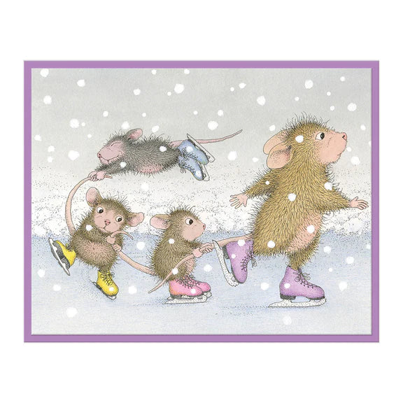 Spellbinders - House-Mouse Holiday Collection - Cling Stamp - Hold On!