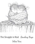 Spellbinders - House-Mouse Winter Collection - Cling Stamp - Snuggle Up