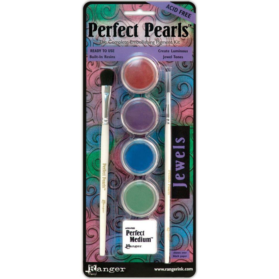 Ranger Ink - Perfect Pearls Pigment Powder - Jewels Kit-ScrapbookPal