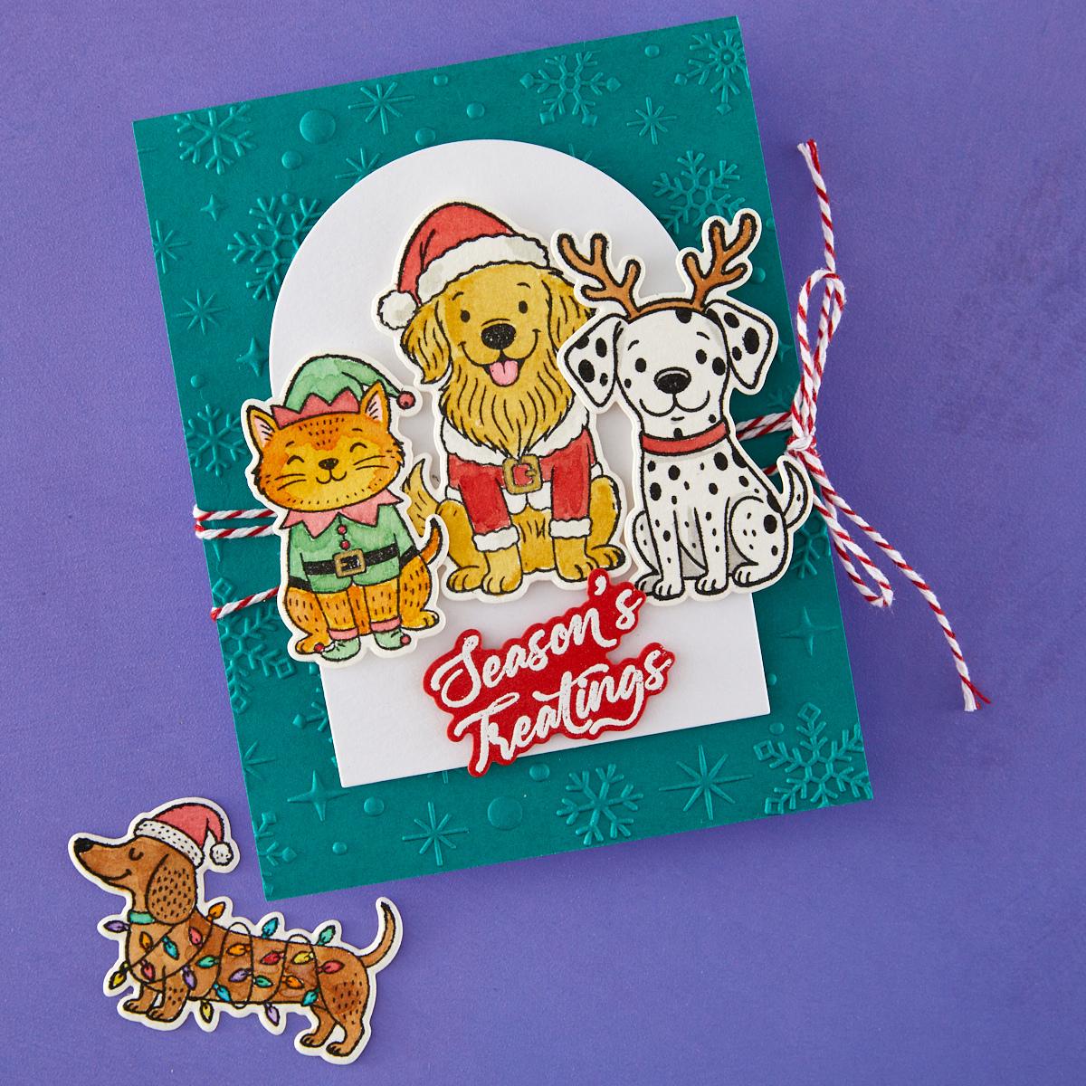 Ranger Ink - Simon Hurley - Clear Stamps &amp; Dies - Christmas Pets-ScrapbookPal