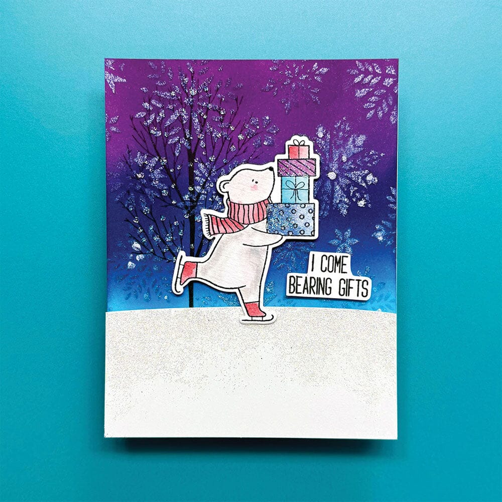 Ranger Ink - Simon Hurley - Clear Stamps &amp; Dies - Skating By-ScrapbookPal