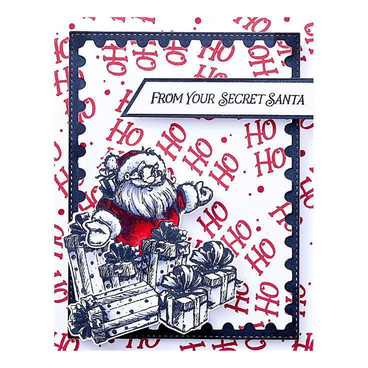 Ranger Ink - Simon Hurley - Clear Stamps &amp; Dies - Sketched Santas-ScrapbookPal