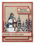 Ranger Ink - Simon Hurley - Clear Stamps & Dies - Sketched Snowman-ScrapbookPal