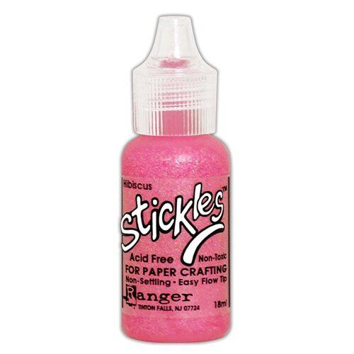 Ranger Ink - Stickles Glitter Glue - Hibiscus-ScrapbookPal