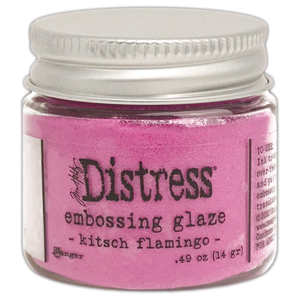 Ranger Ink - Tim Holtz - Distress Embossing Glaze - Kitsch Flamingo-ScrapbookPal