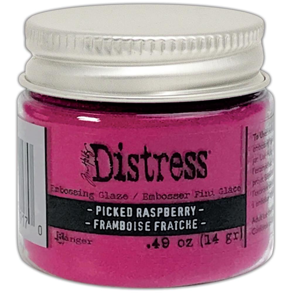 Ranger Ink - Tim Holtz - Distress Embossing Glaze - Picked Raspberry-ScrapbookPal