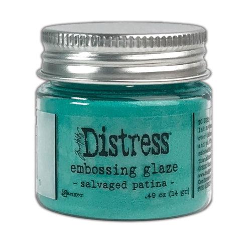 Ranger Ink - Tim Holtz - Distress Embossing Glaze - Salvaged Patina-ScrapbookPal