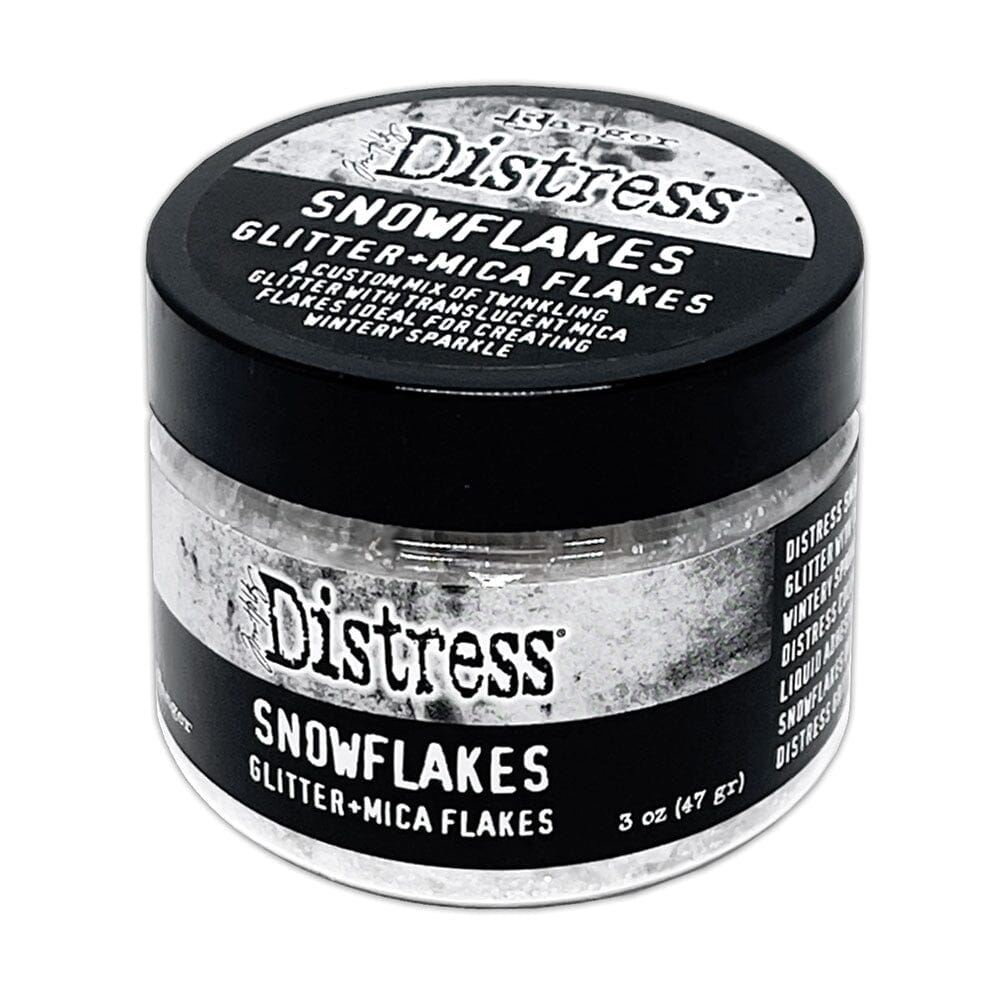 Ranger Ink - Tim Holtz - Distress Glitter + Mica Flakes - Snowflakes-ScrapbookPal