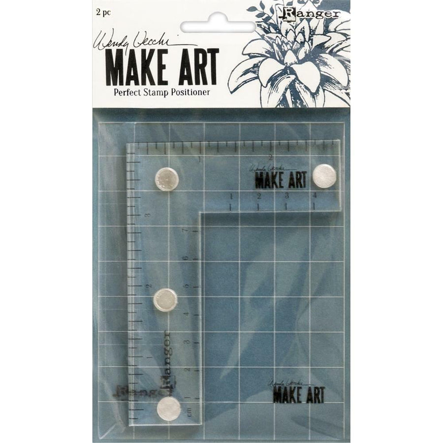 Ranger Ink - Wendy Vecchi - Make Art Perfect Stamp Positioner Set-ScrapbookPal