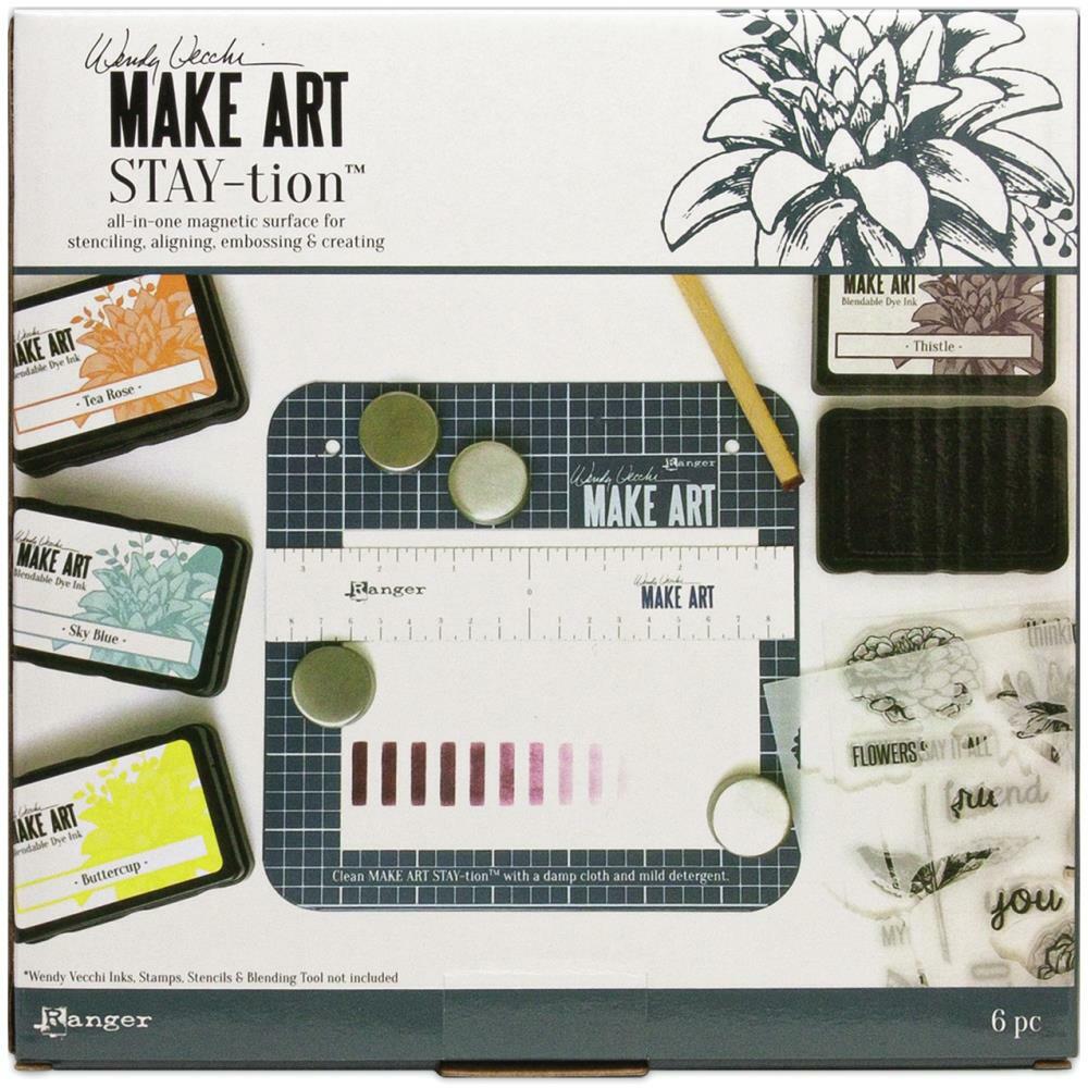 Ranger Ink - Wendy Vecchi - Make Art Stay-tion 7&quot;-ScrapbookPal