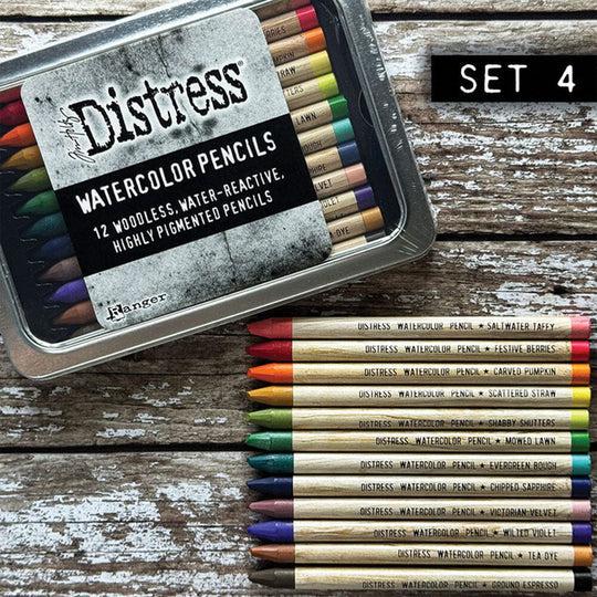 Ranger - Tim Holtz - Distress Watercolor Pencils - Set 4-ScrapbookPal
