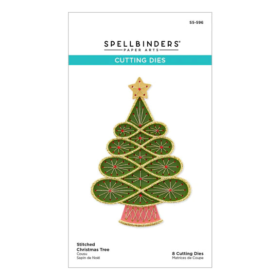 Spellbinders - Stitched for Christmas Collection - Dies - Stitched Christmas Tree
