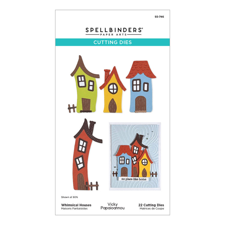 Spellbinders - Whimsical Village Collection - Dies - Whimsical Houses - Scratch &amp; Dent