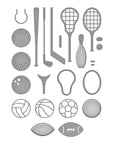 Spellbinders - Game Day Collection by Justine Dvorak - Dies - Sporting Goods Set