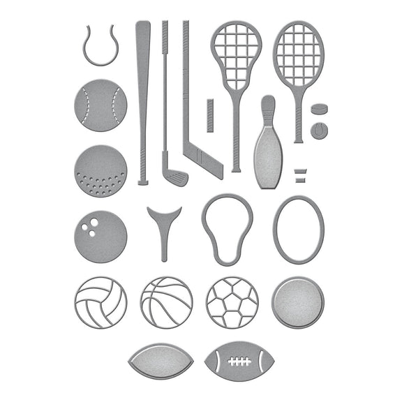 Spellbinders - Game Day Collection by Justine Dvorak - Dies - Sporting Goods Set