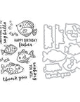 Hero Arts - Clear Stamps & Dies - Hello Fishes