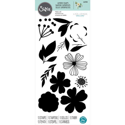 Sizzix - Clear Stamps - Summer Blossoms