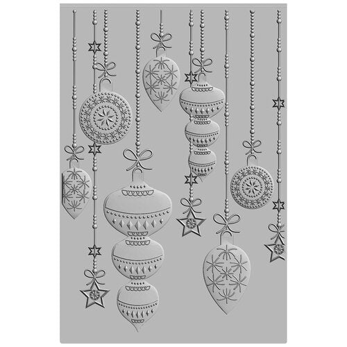 Sizzix - 3-D Textured Impressions Embossing Folder - Sparkly Ornaments
