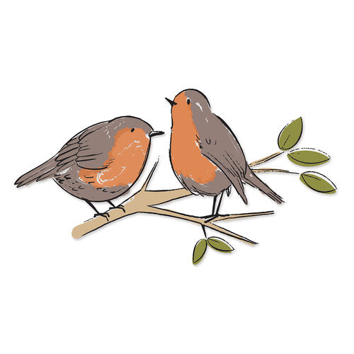 Sizzix - Clear Stamps - Layered Garden Birds