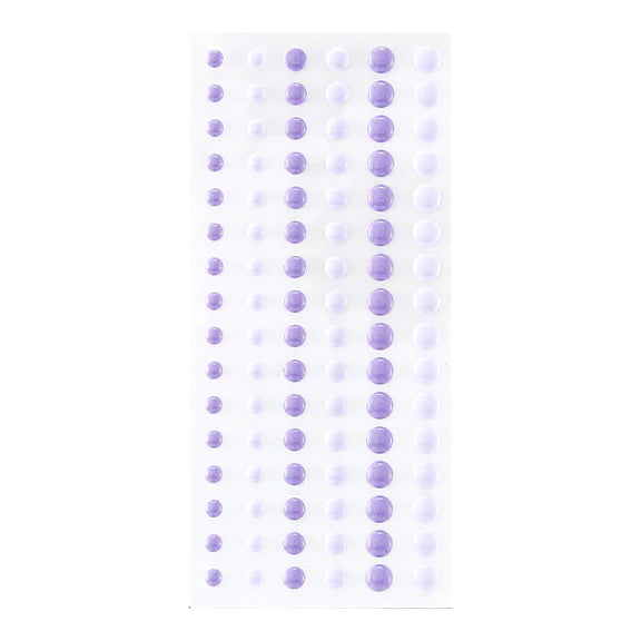 Spellbinders - Card Shoppe Essentials - Enamel Dots - Dimensional Two Tone Purple