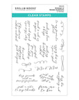 Spellbinders - Envelope of Wonder Collection - Clear Stamps - Envelope of Wonder Sentiments