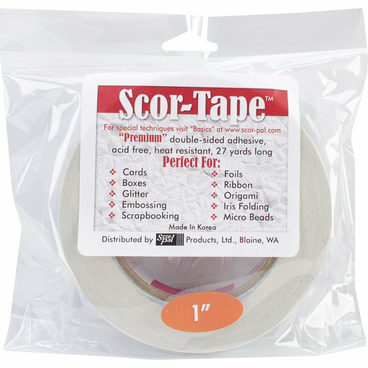 Scor-Pal - Scor-Tape 1&quot; x 27 yds-ScrapbookPal