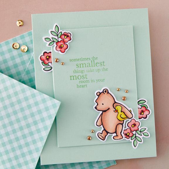 Simple Stories - Say Cheese Classic Pooh Baby Collection - Clear Stamps - Bundle of Joy-ScrapbookPal