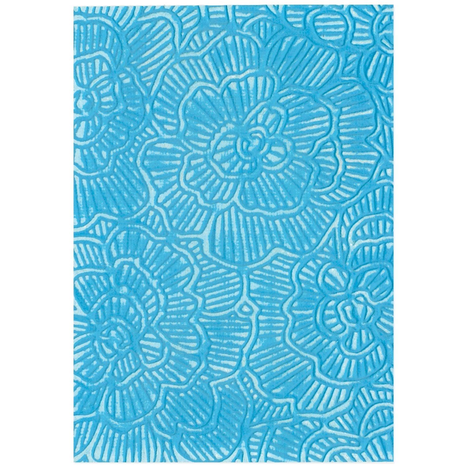 Sizzix - 3-D Textured Impressions Embossing Folder - Cosmopolitan, Sunday in the Park-ScrapbookPal