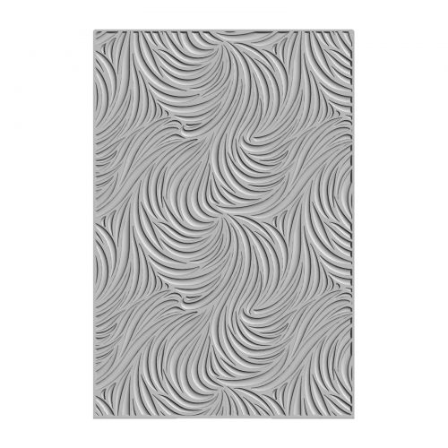 Sizzix - 3-D Textured Impressions Embossing Folder - Flowing Waves-ScrapbookPal