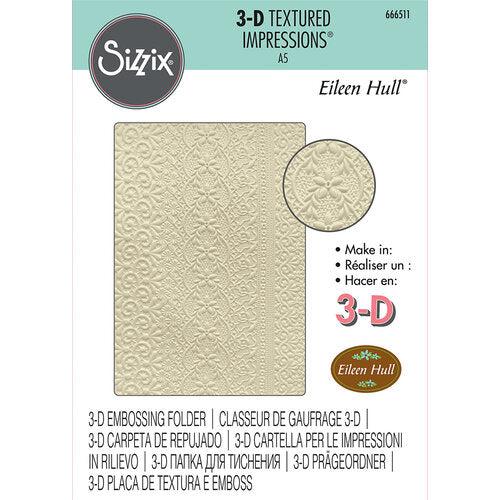 Sizzix - 3-D Textured Impressions Embossing Folder - Lace-ScrapbookPal