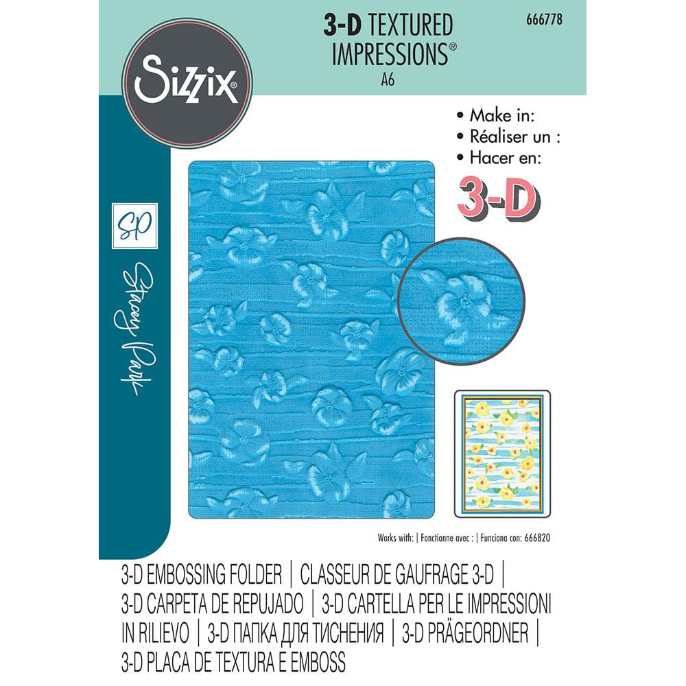 Sizzix - 3-D Textured Impressions Embossing Folder - Serene Sophisticate-ScrapbookPal