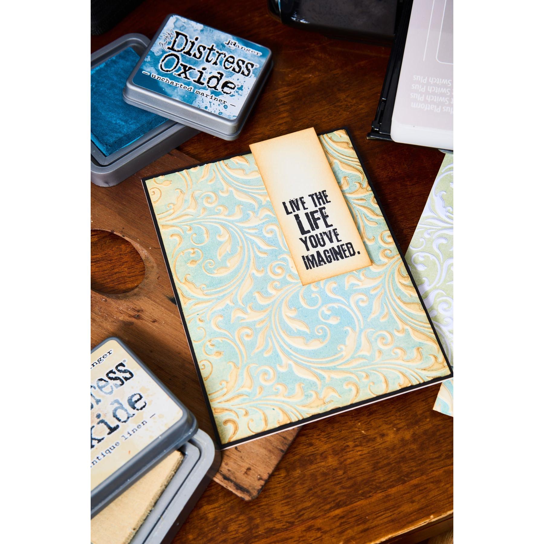 Sizzix - 3-D Textured Impressions Embossing Folder - Vault Flourish-ScrapbookPal